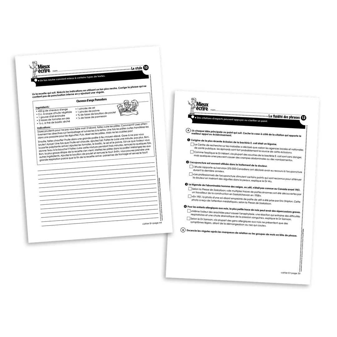 Mieux écrire - 1re secondaire - Cahier B - Version numérique