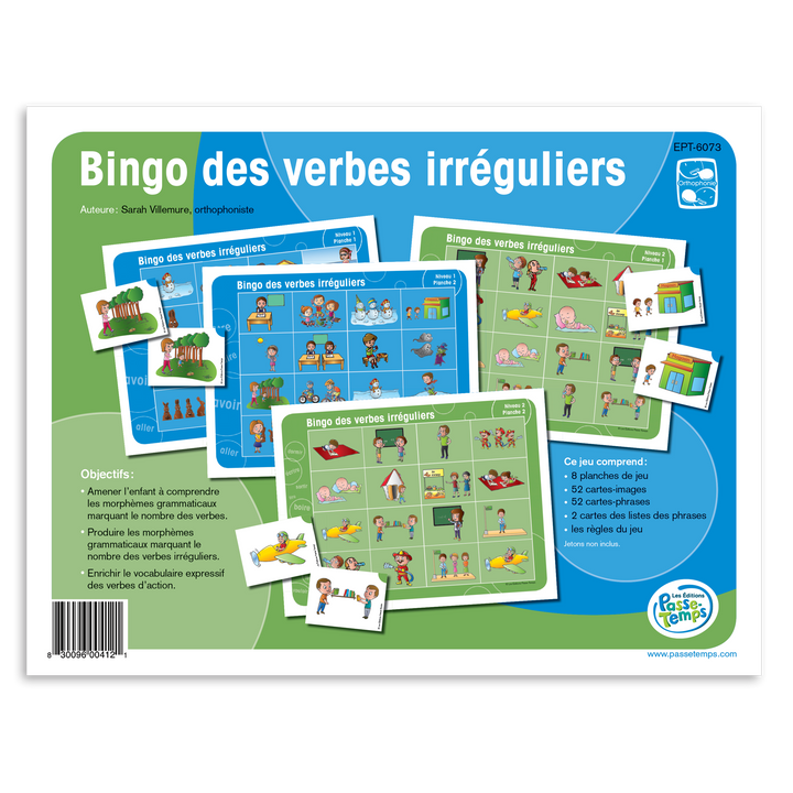 Bingo des verbes irréguliers