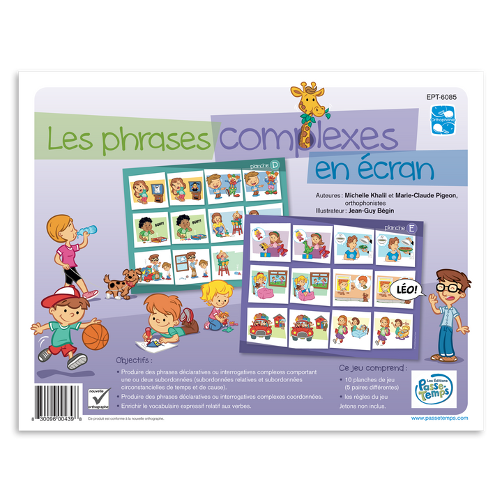 Les phrases complexes en écran