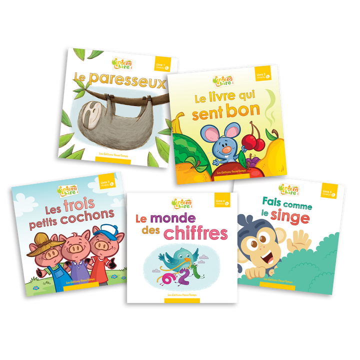 InteraLire - Niveau D - Livres 1 à 5