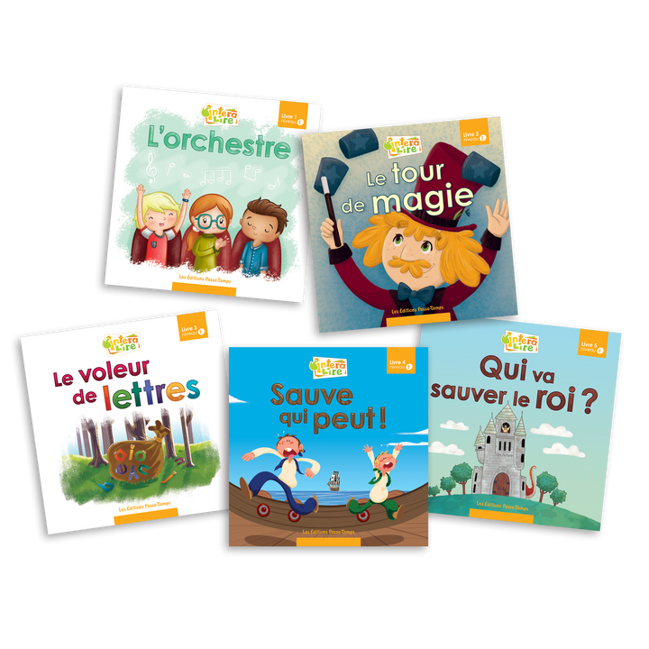 InteraLire - Niveau E - Livres 1 à 5