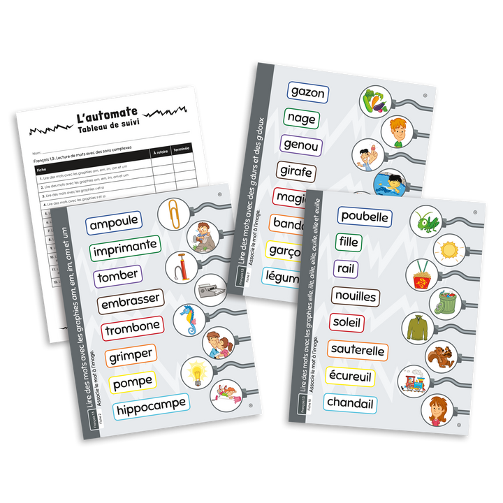 L'automate - Français 1.3 Lecture de mots avec des sons complexes
