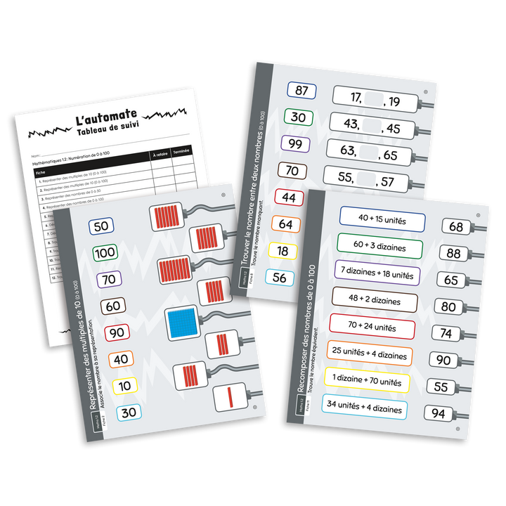 L'automate - Mathématiques 1.2 Numération de 0 à 100