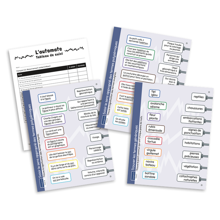 L'automate - Français 2.2 Raisonnement verbal (inférer)