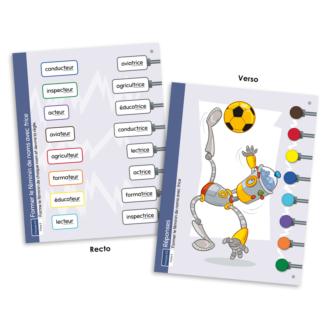 L'automate - Français 2.3 Règles de base en genre et en nombre