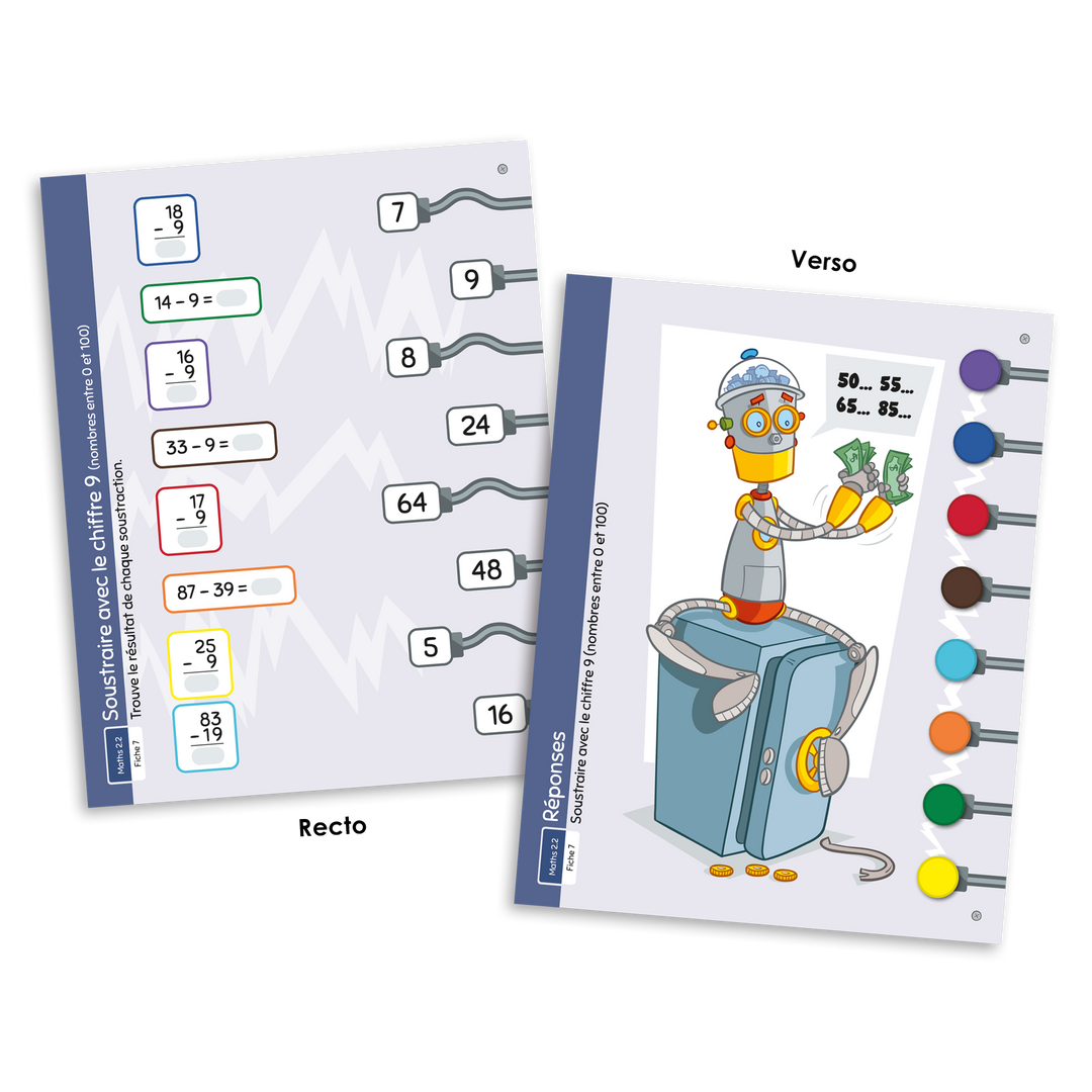 L'automate - Mathématiques 2.2 Opérations d'addition et de soustraction de 0 à 100 000