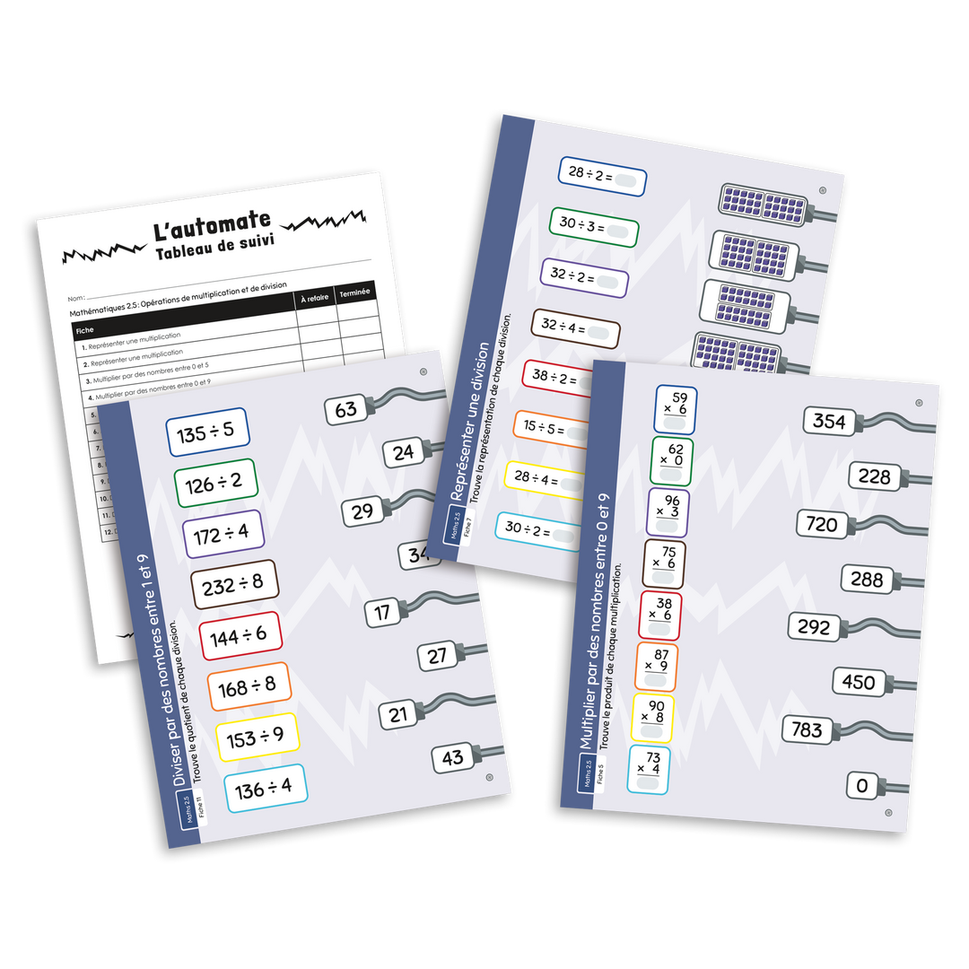 L'automate - Mathématiques 2.5 Opérations de multiplication et de division