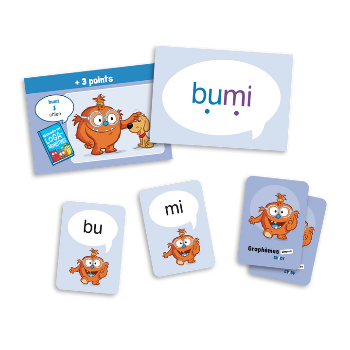 Logamonstre 1 : Graphèmes simples – CV/CV