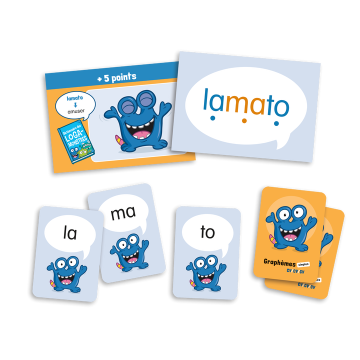 Logamonstre 4 : Graphèmes simples – CV/CV/CV