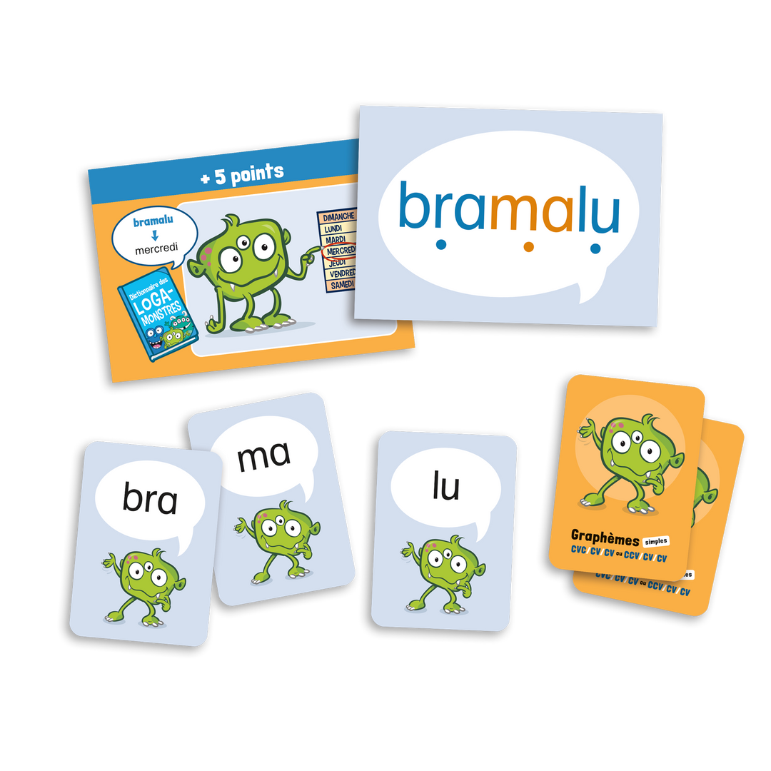 Logamonstre – Ensemble 2 : Logatomes de trois syllabes avec graphèmes simples