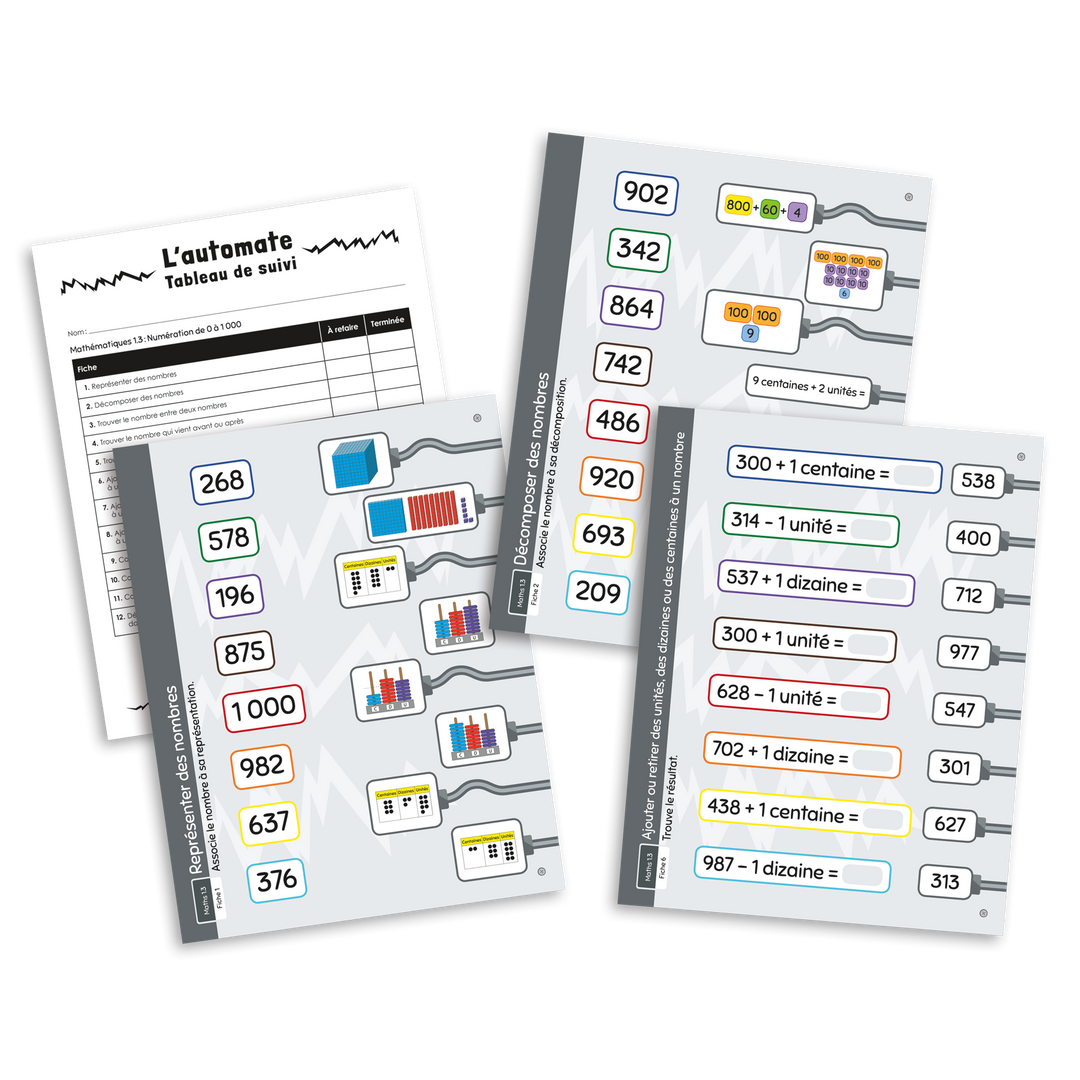 L'automate - Ensemble Mathématiques 1er cycle (séries 1.1 à 1.5)
