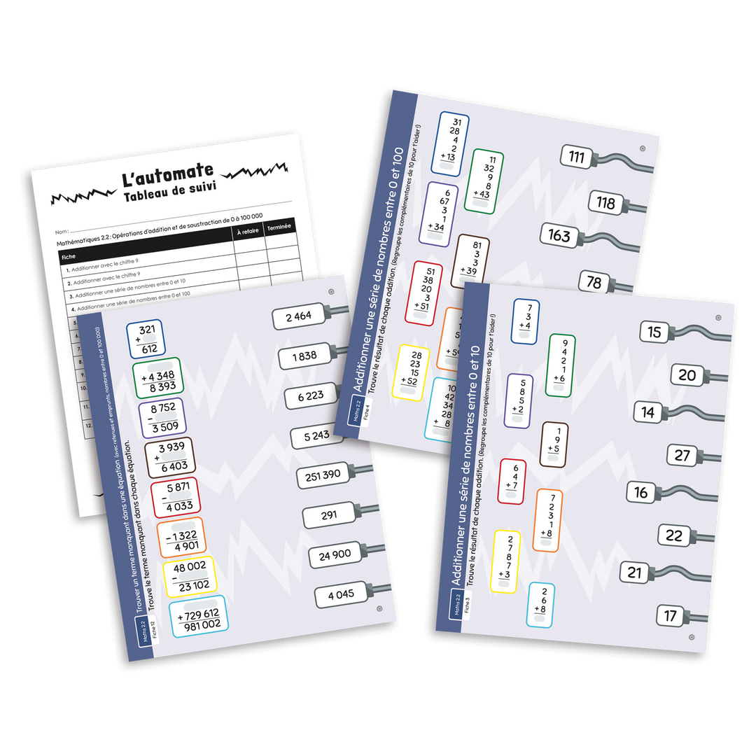L'automate - Ensemble Mathématiques 2e cycle (séries 2.1 à 2.5)