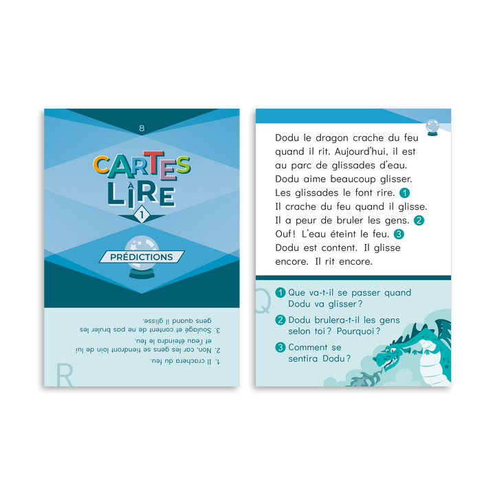 Cartes à lire 1re année - Prédictions