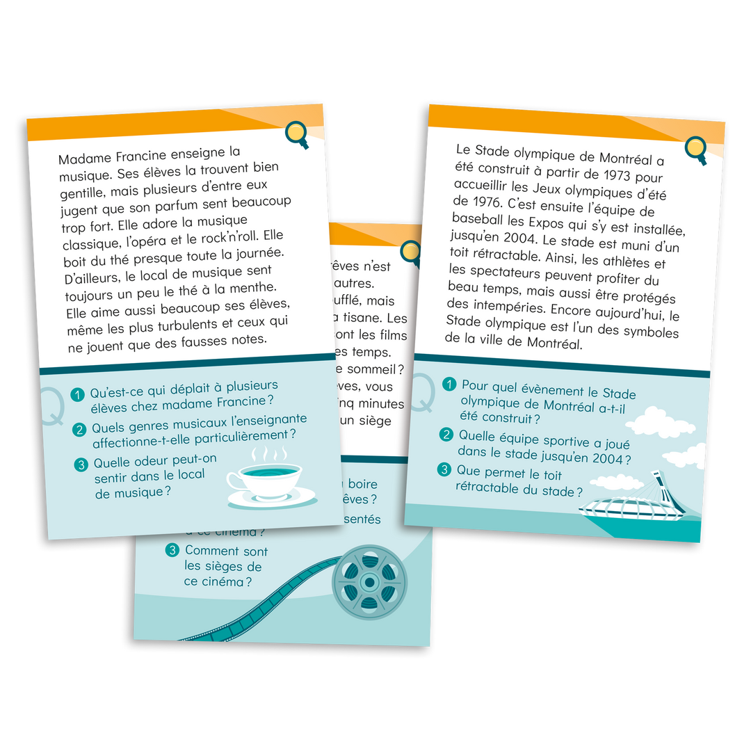 Ensemble Cartes à lire - 3e année