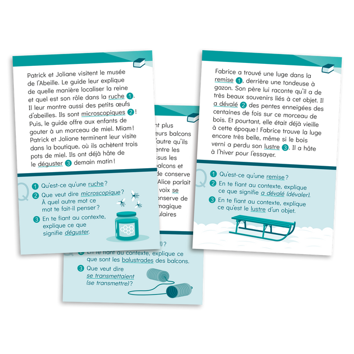 Ensemble Cartes à lire - 3e année