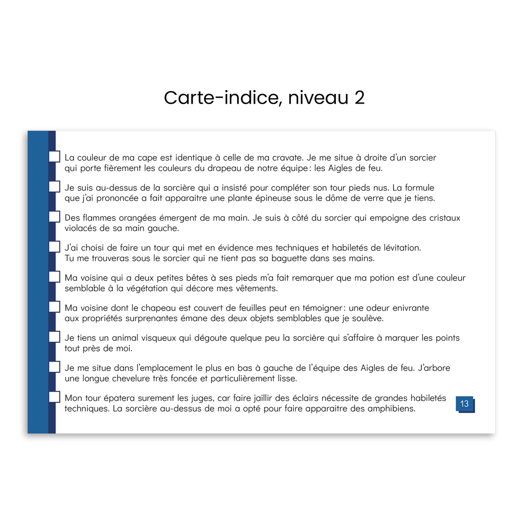 Le concours de sorcellerie