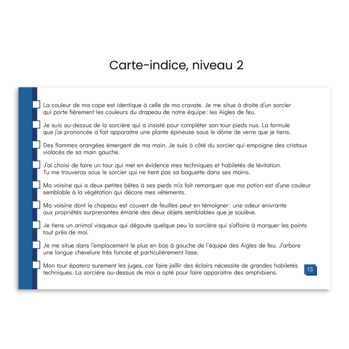 Le concours de sorcellerie