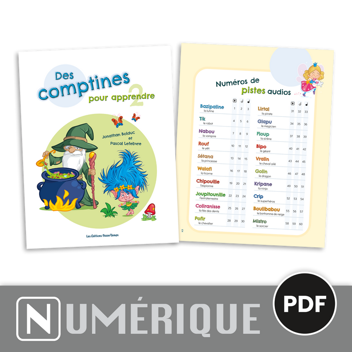 Des comptines pour apprendre 2 - Version numérique