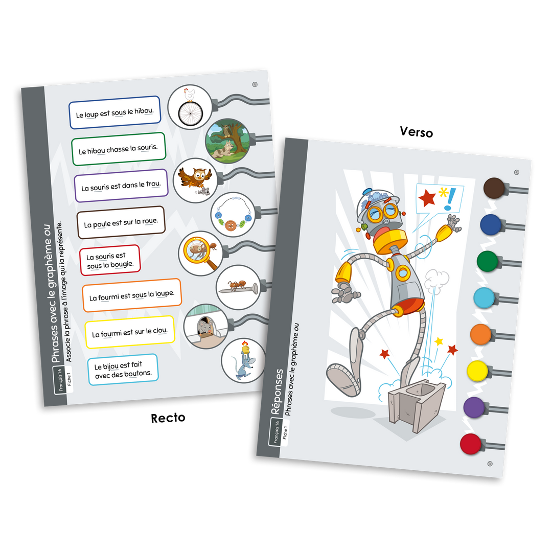 L'automate - Français 1.6 Lecture de phrases avec graphèmes ciblés simples et complexes