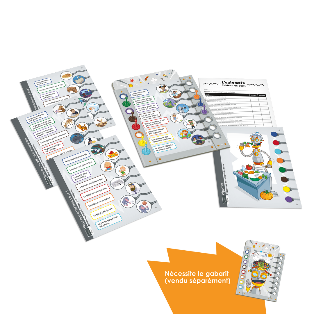 L'automate - Français 1.7 Lecture de phrases : confusions