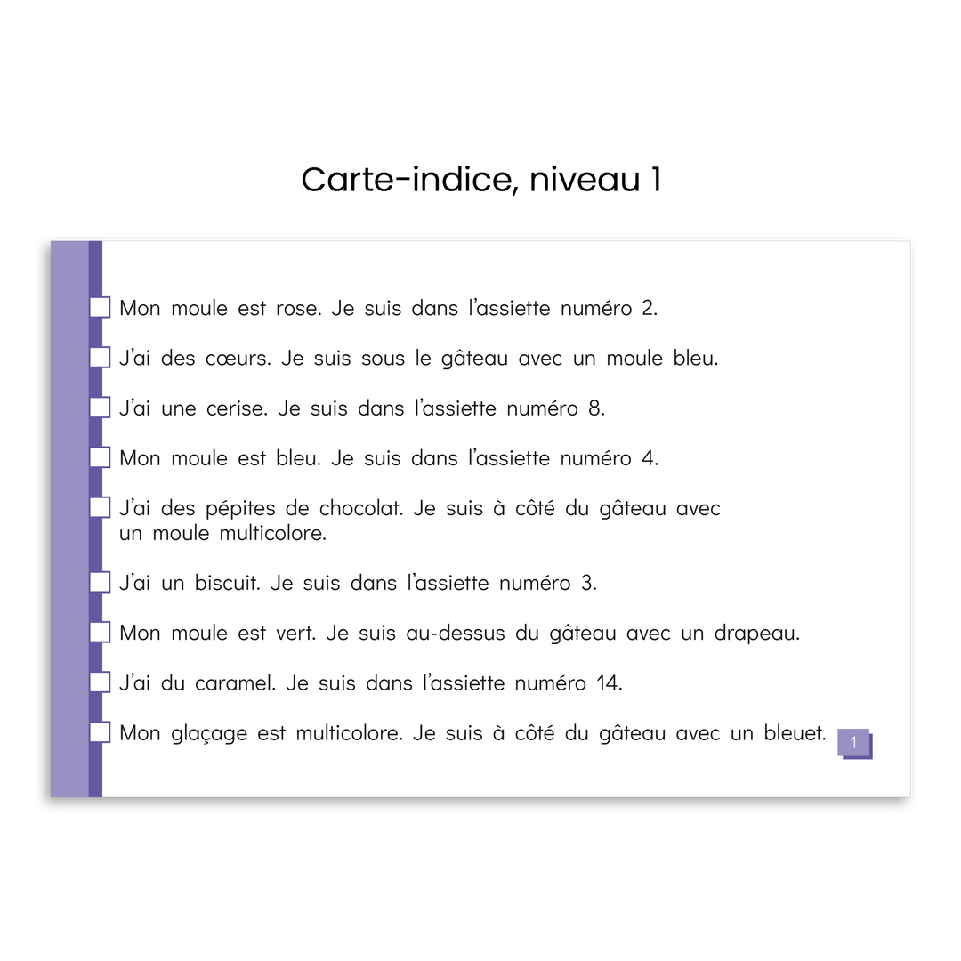 Les petits gâteaux