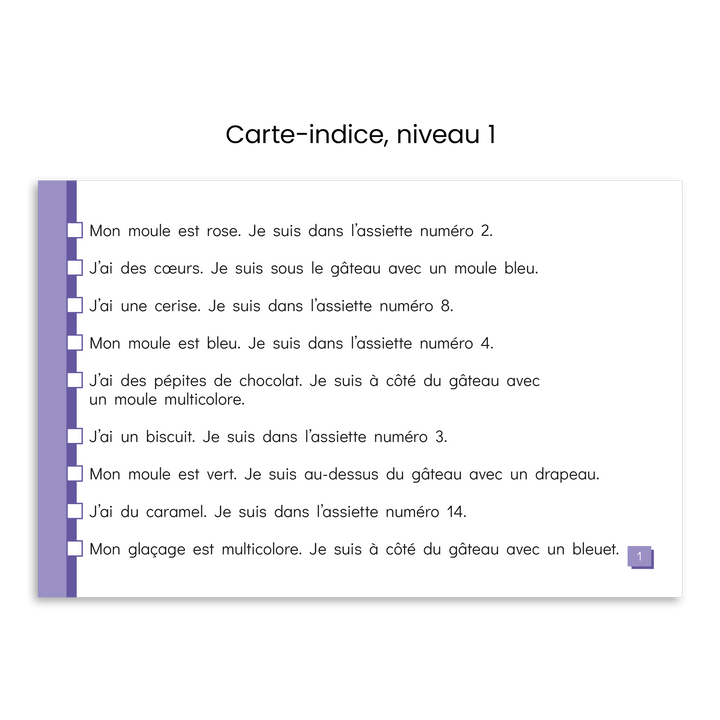 Les petits gâteaux