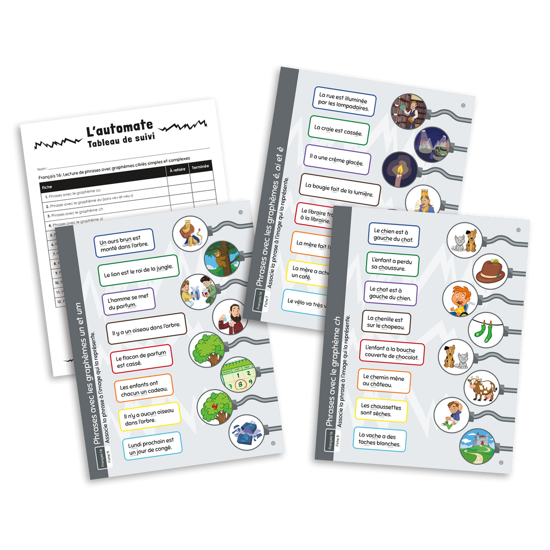 L'automate - Ensemble Français 1er cycle (séries 1.6 à 1.10)