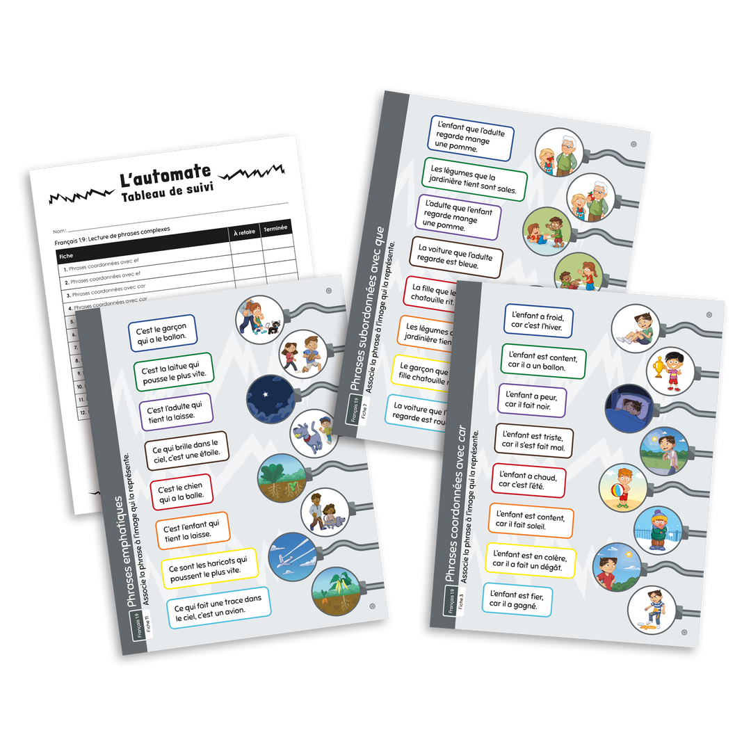 L'automate - Ensemble Français 1er cycle (séries 1.6 à 1.10)