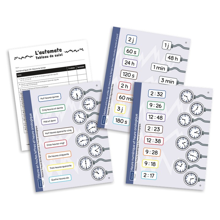 L'automate - Mathématiques 2.8 Mesure du temps