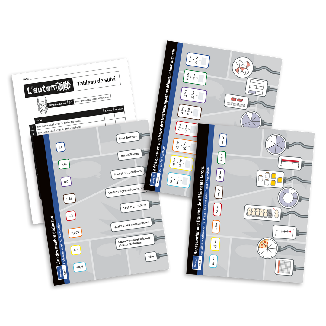 L'automate - Mathématiques 3.1 Fractions et nombres décimaux