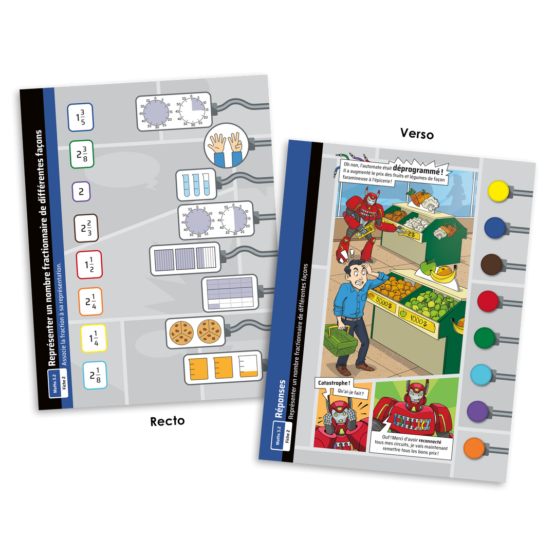 L'automate - Mathématiques 3.2 Fractions, nombres décimaux et pourcentages