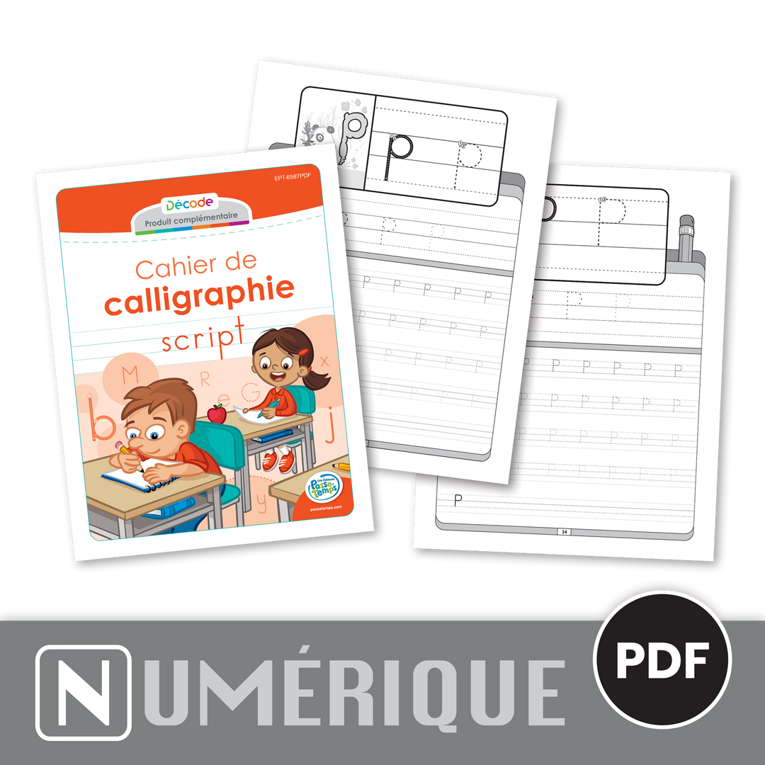 Cahier de calligraphie Décode (version numérique)