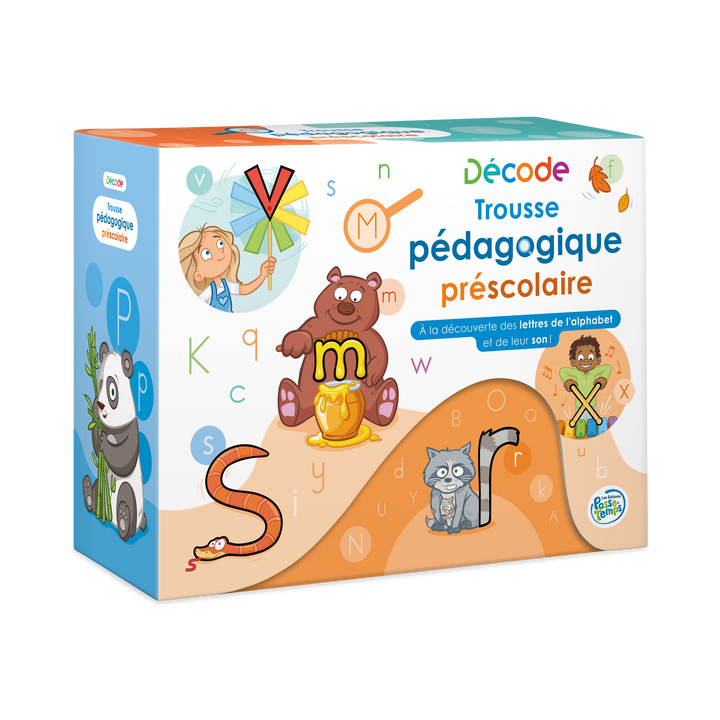 Trousse pédagogique Décode préscolaire : À la découverte des lettres de l'alphabet et de leur son!