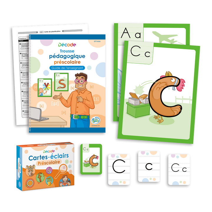Trousse pédagogique Décode préscolaire : À la découverte des lettres de l'alphabet et de leur son!