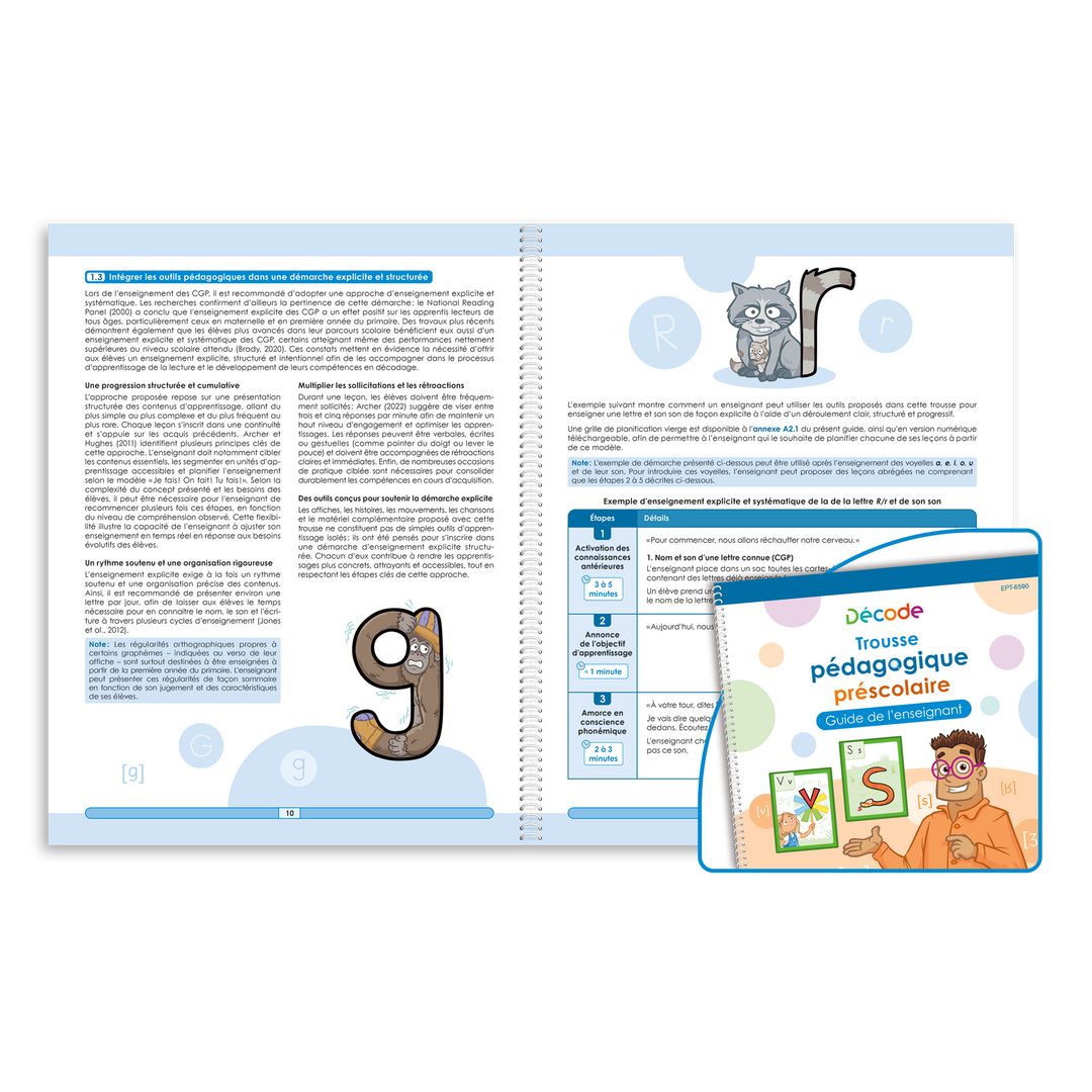 Trousse pédagogique Décode préscolaire : À la découverte des lettres de l'alphabet et de leur son!