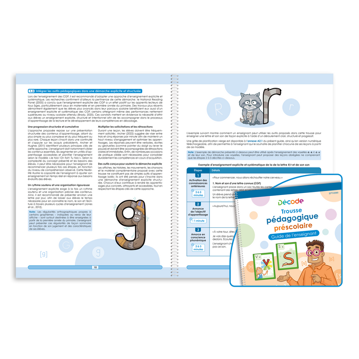 Trousse pédagogique Décode préscolaire : À la découverte des lettres de l'alphabet et de leur son!