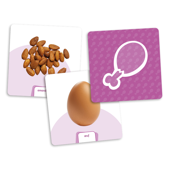 Le dé des premiers mots - Les aliments (extension)