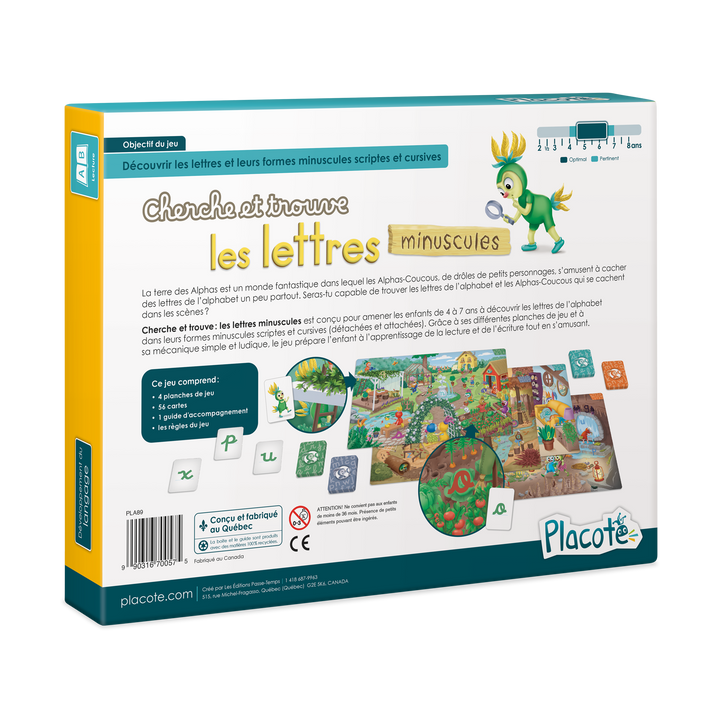 Cherche et trouve : les lettres minuscules